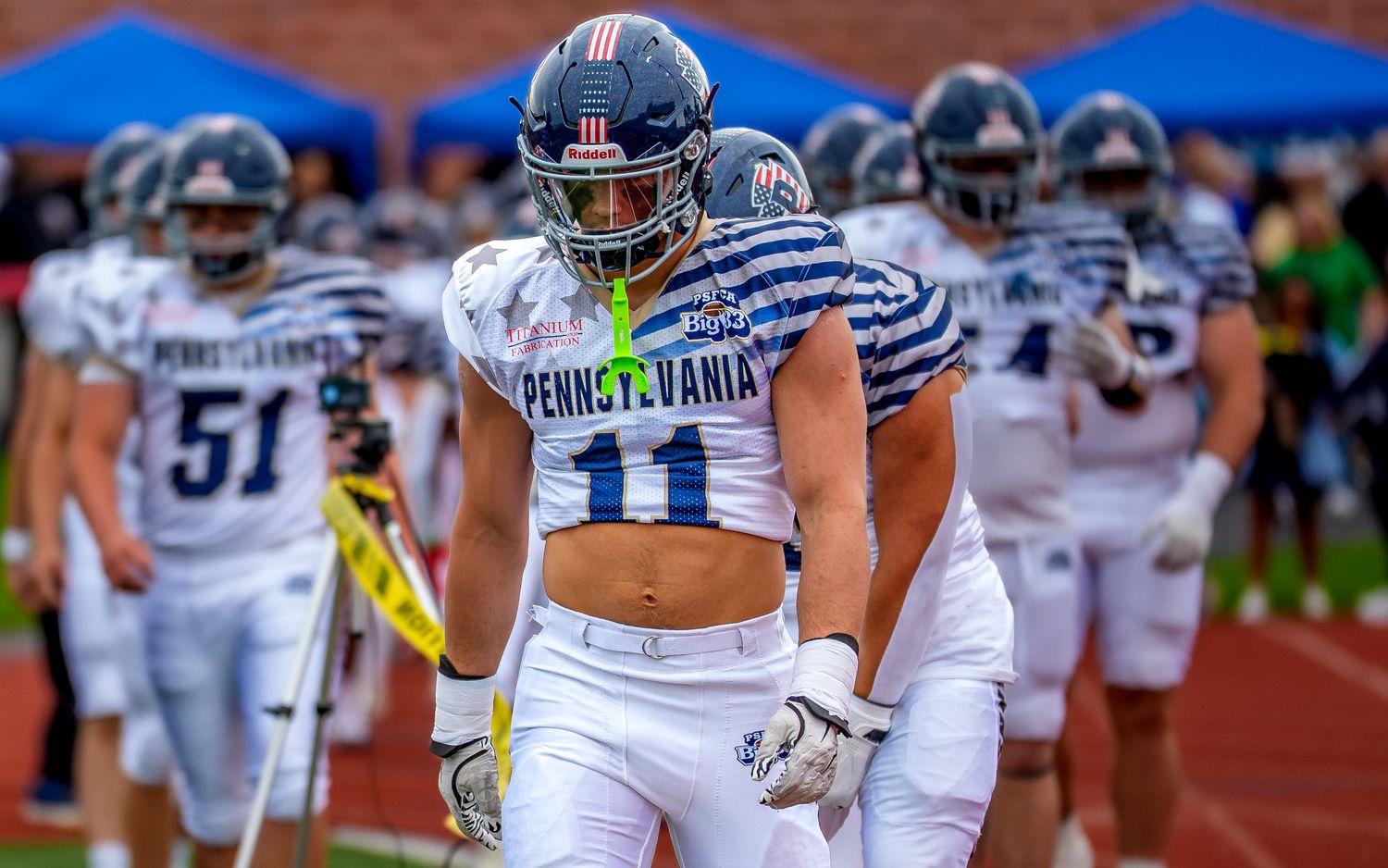 Big 33 Classic Super Bowl of High School Football, Team Pennsylvania, by Deanna Fox, SportsFox Photography based in Hershey PA