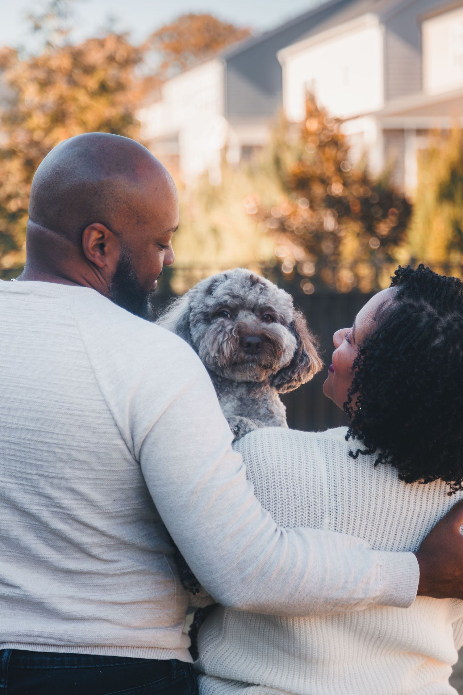 family and dog photo
