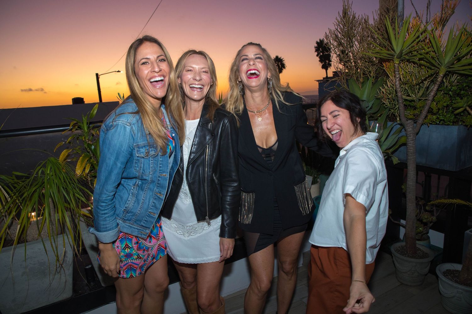 Los Angeles party photography friends celebrating together