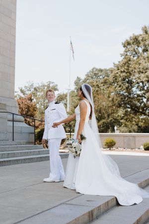 Catholic wedding portrait