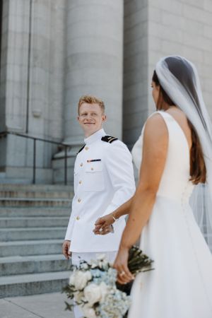 Catholic wedding portrait