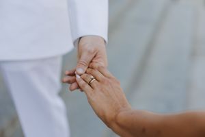Catholic wedding portrait