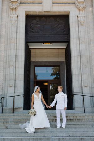 Catholic wedding portrait
