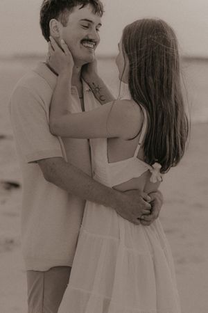 Dauphin Island photographer engagement proposal beach