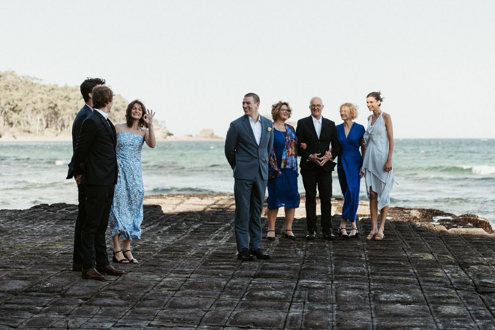 elopement at Tessellated Pavements captured by Tasmanian wedding photographer Joss Jensen Photography