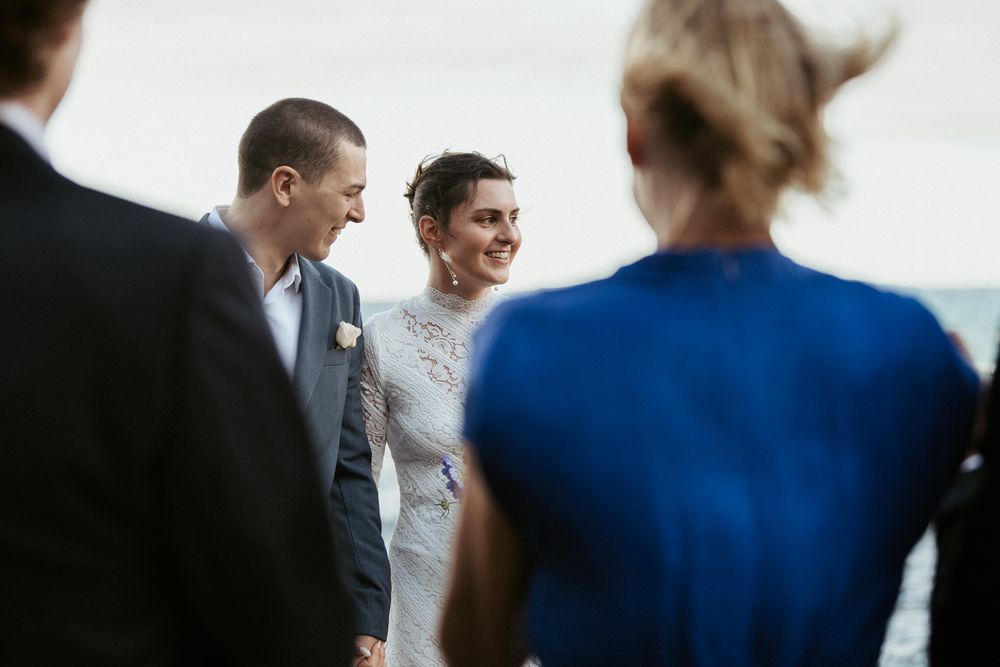 elopement at Tessellated Pavements captured by Tasmanian wedding photographer Joss Jensen Photography