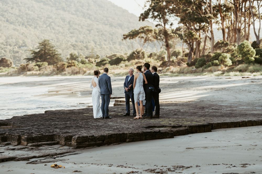 elopement at Tessellated Pavements captured by Tasmanian wedding photographer Joss Jensen Photography
