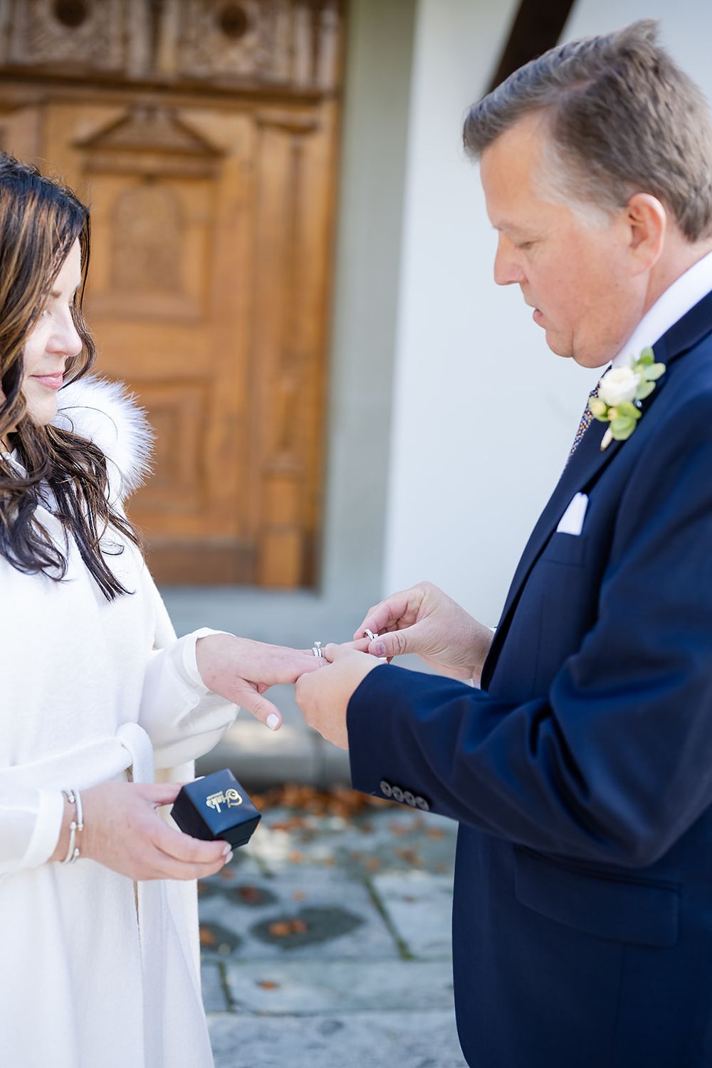 Luxury Swiss wedding at Bürgenstock Resort with mountain and lake backdrop at the Audrey Hepburn Bürgenstock Chapel Intimate Ceremony.