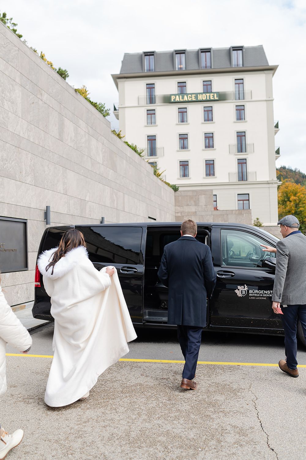Luxury Swiss wedding at Bürgenstock Resort with mountain and lake backdrop at the Audrey Hepburn Bürgenstock Chapel Intimate Ceremony.