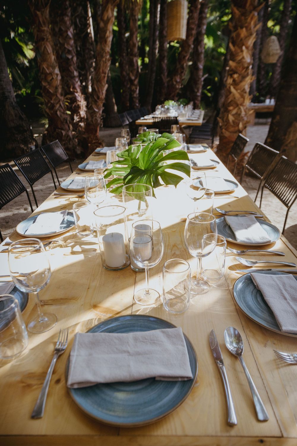 The table