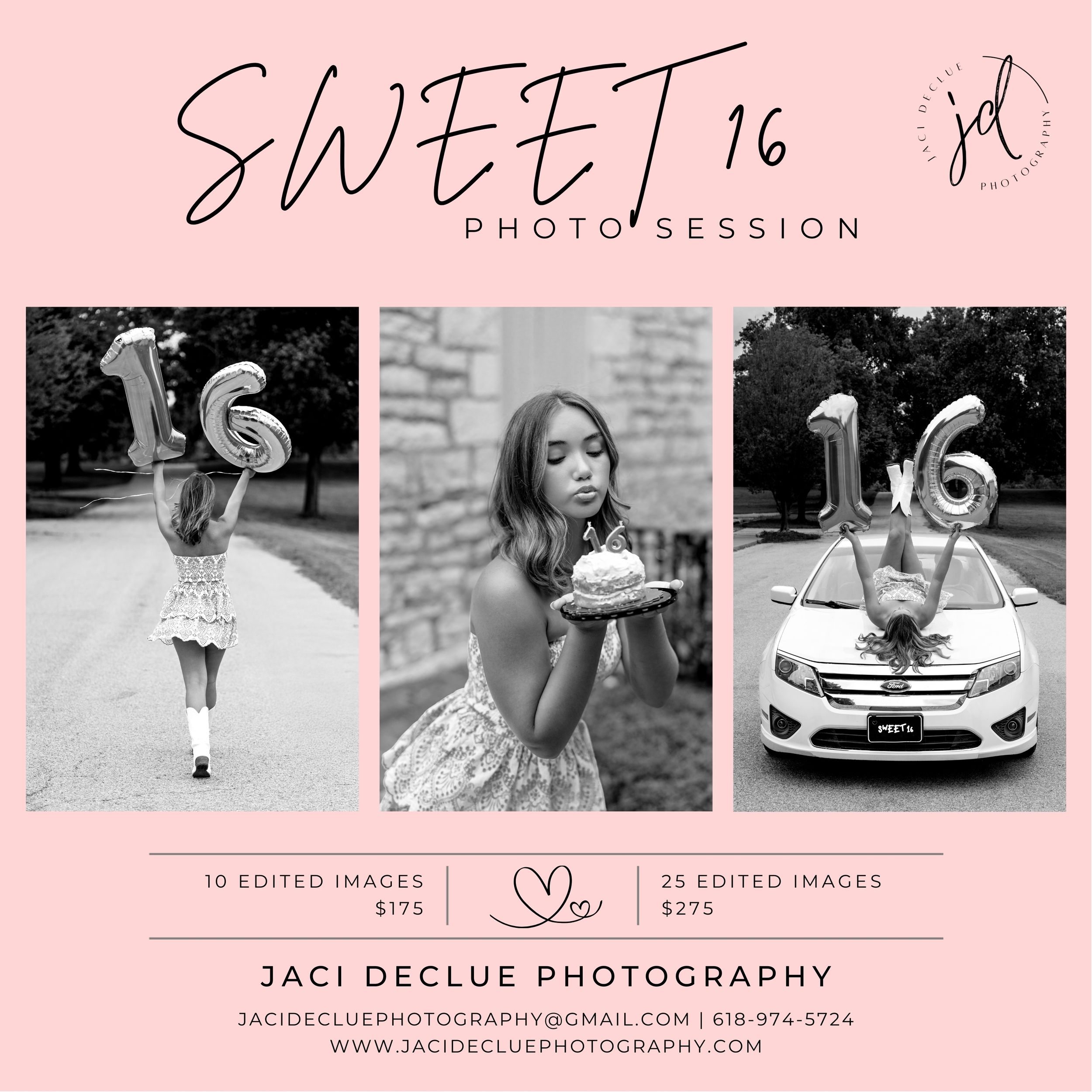 Sweet 16 Sessions - Capture this special milestone!