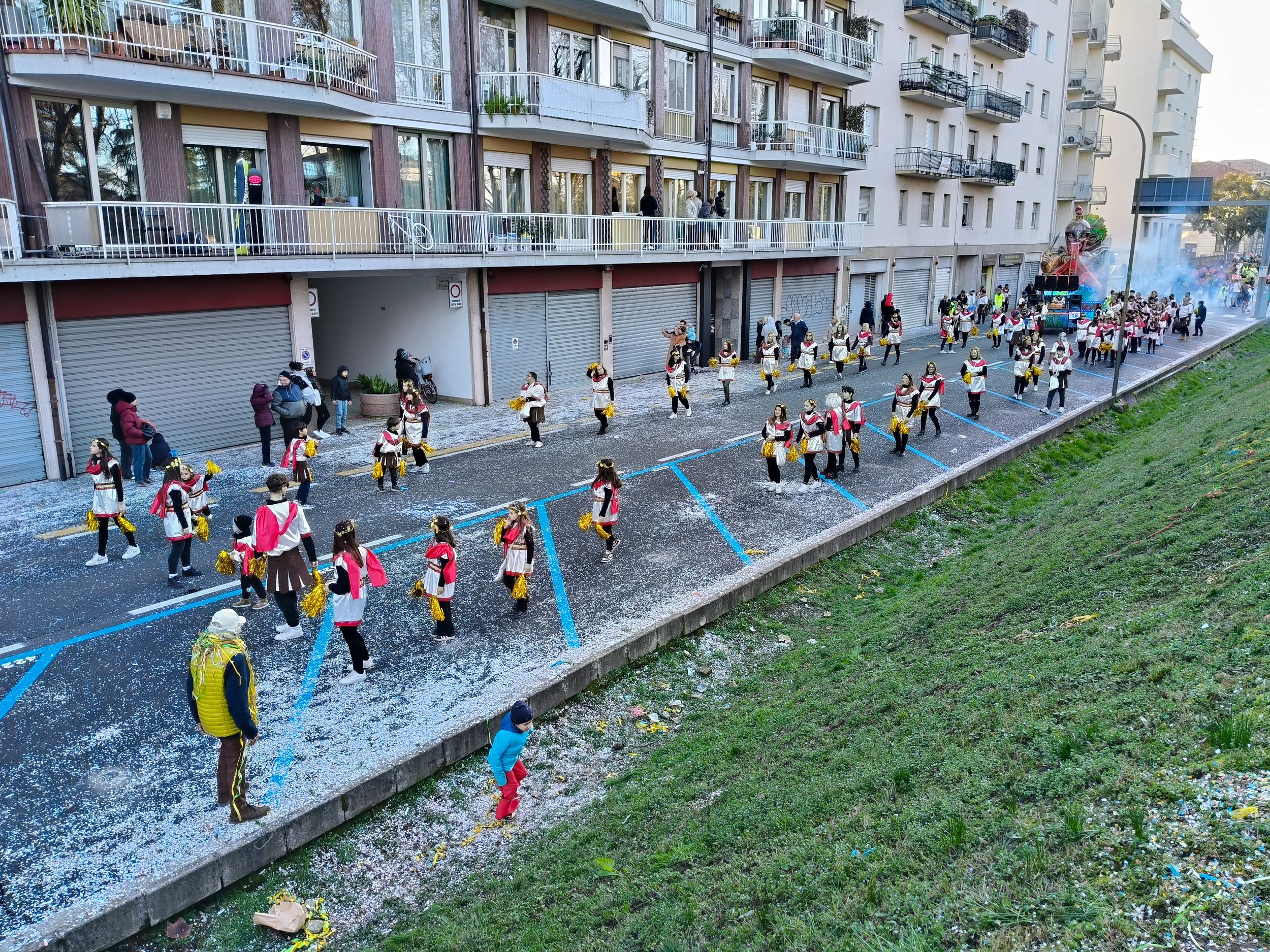 Treviso Carnival Parade 2026. The Santa Maria di Sala Youth Group with the show “The Wings of Victor”.