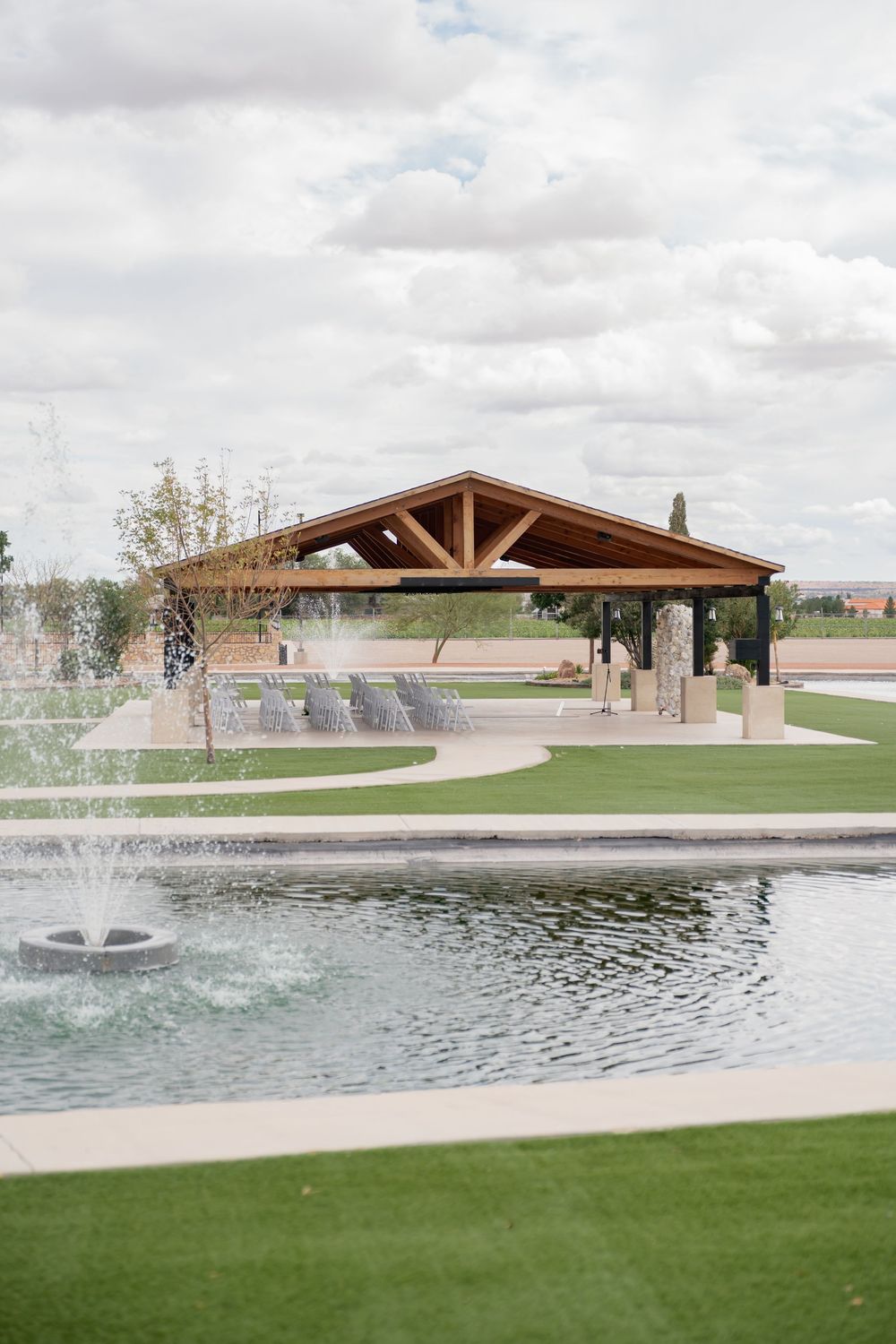 Wedding photographer at Grace Gardens in El Paso, TX