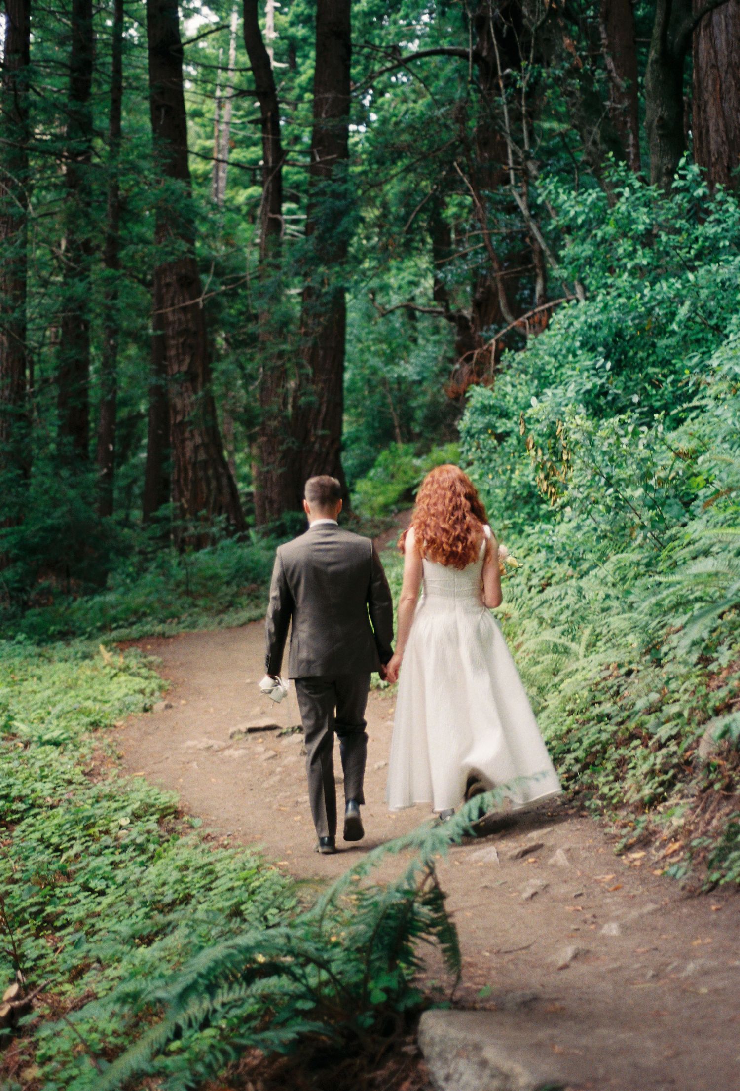 big sur redwoods elopement on film