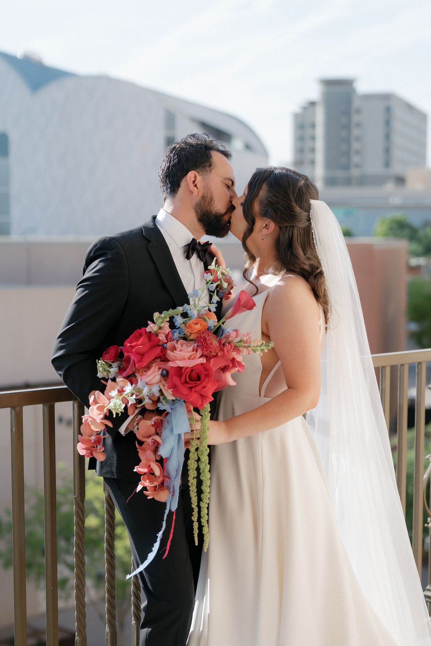 Wedding photographer at EPIC railyard in El Paso, TX