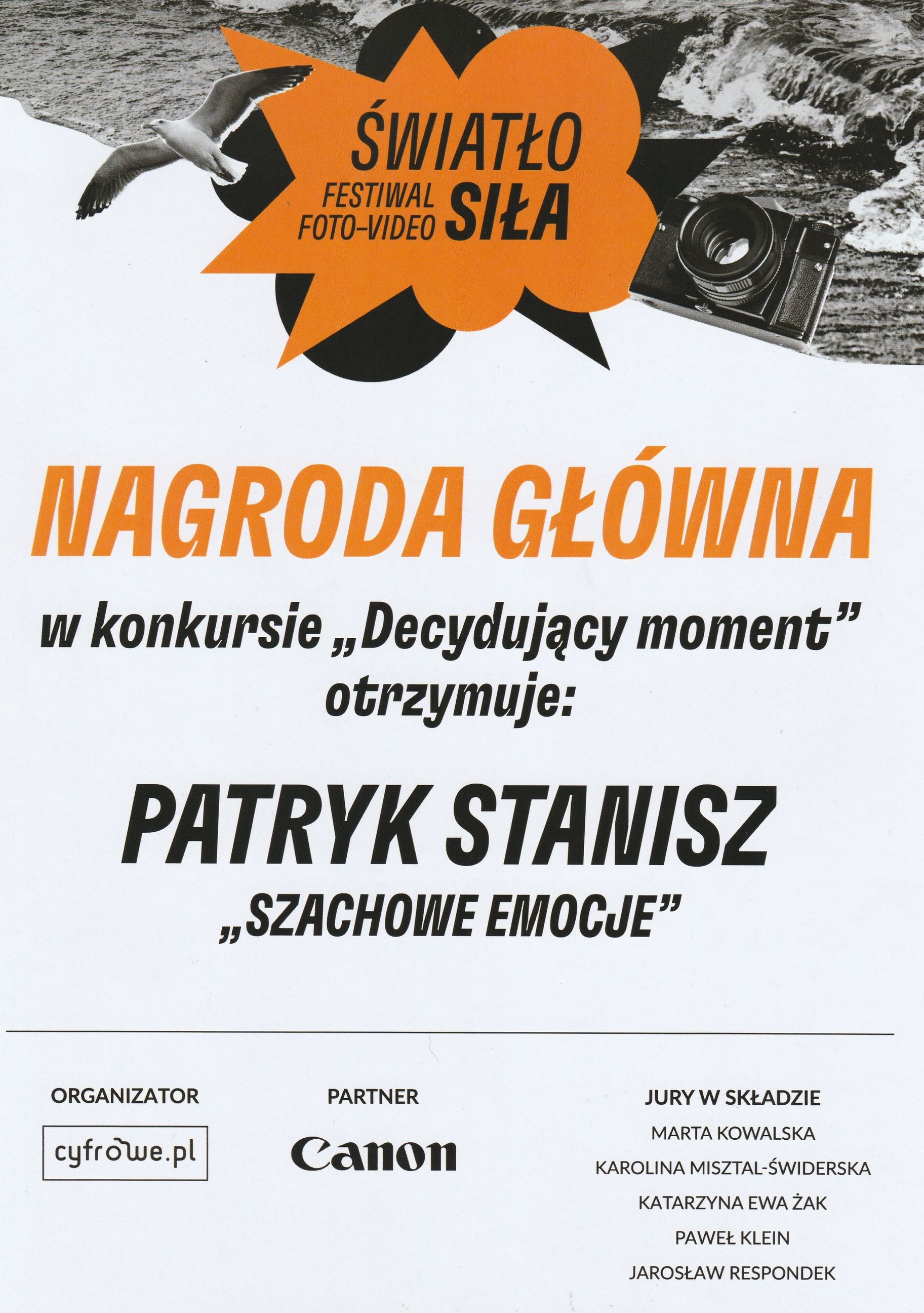 Konkurs fotograficzny - Decydujący moment.