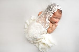 Classic neutral newborn portrait - Springfield, MO Newborn Photographer.