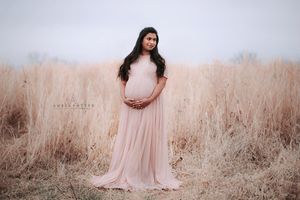 Maternity portrait in field - Springfield Missouri photographer.