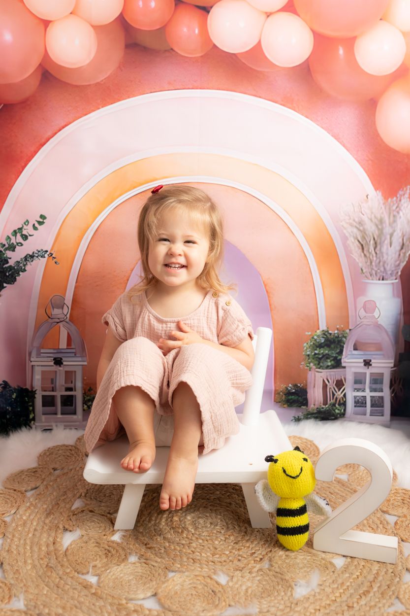 first or second birthday milestone photos at Samantha ann photo studio. family photographer in swansboro serving Emerald Isle nc beach.