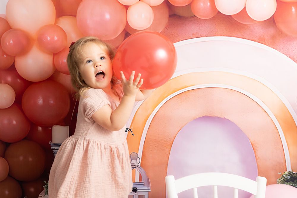 first or second birthday milestone photos at Samantha ann photo studio. family photographer in swansboro serving Emerald Isle nc beach.