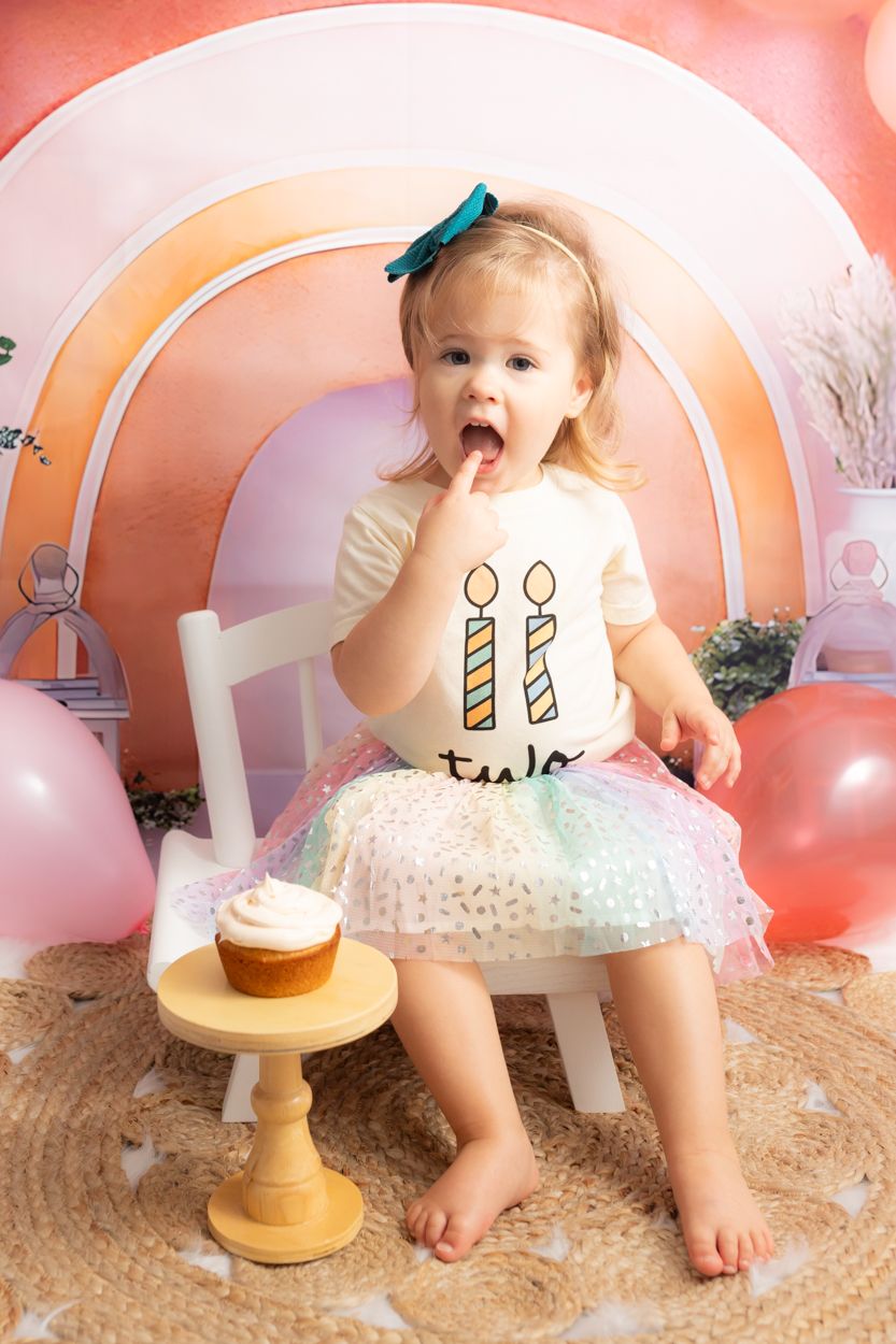 first or second birthday milestone photos at Samantha ann photo studio. family photographer in swansboro serving Emerald Isle nc beach.