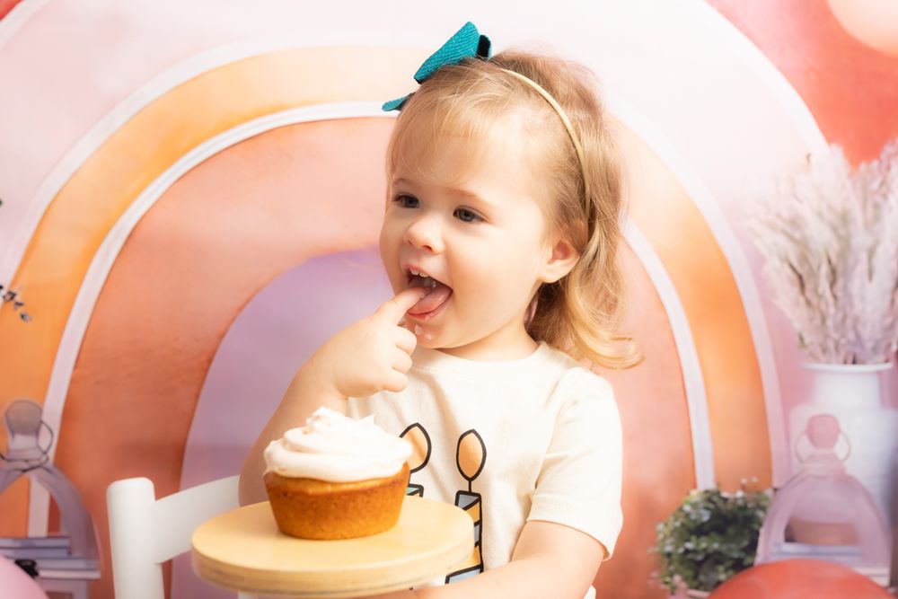 first or second birthday milestone photos at Samantha ann photo studio. family photographer in swansboro serving Emerald Isle nc beach.