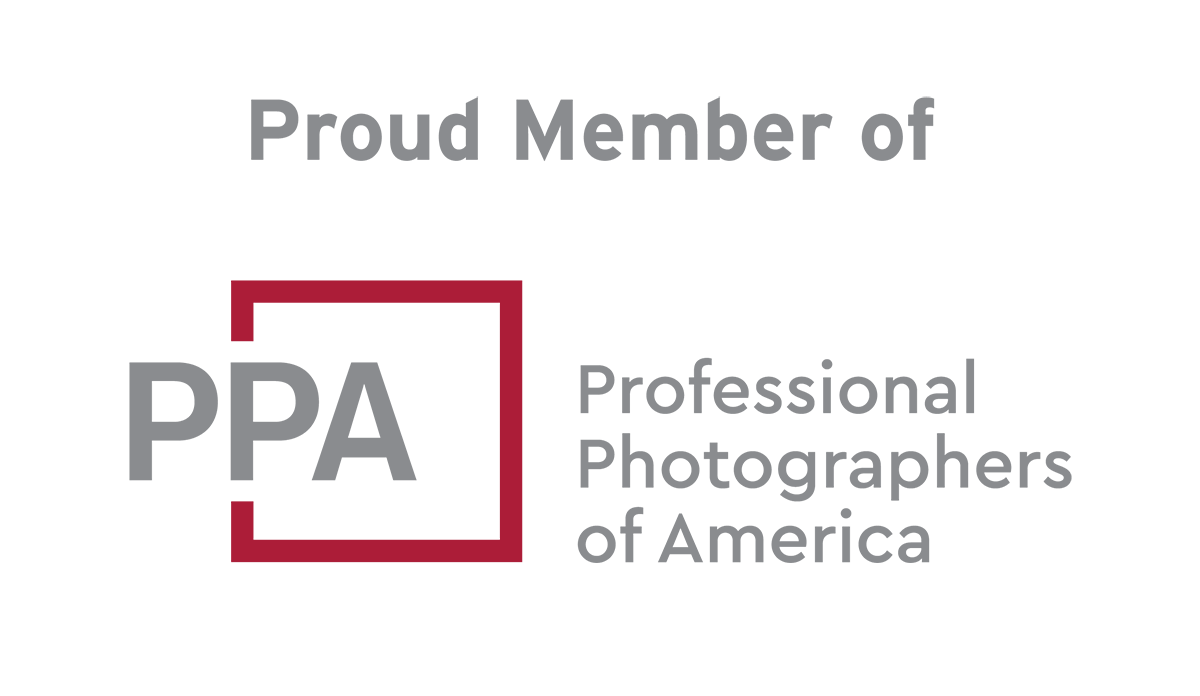 Professional Photographers of America (PPA) membership logo with red square and gray text.