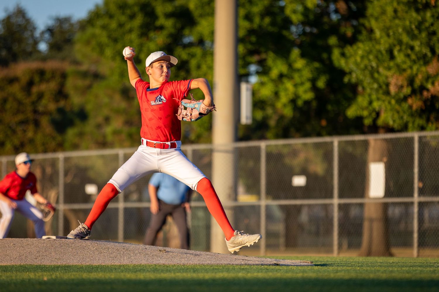 Drew Arnold Photography Youth baseball pitching action photo
