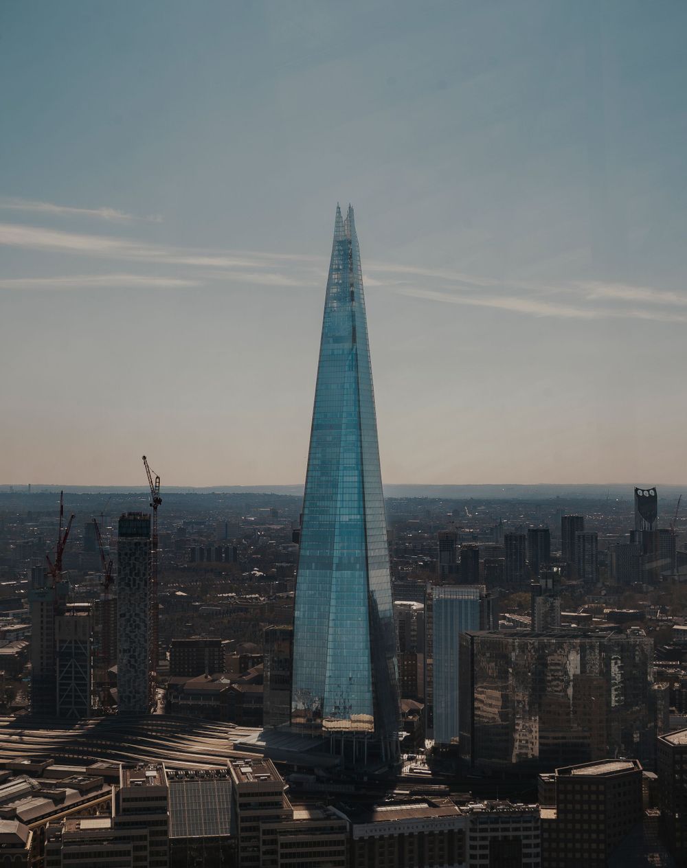 View of The Shard from Sky Garden in London capture by Shayla Bloom Photography