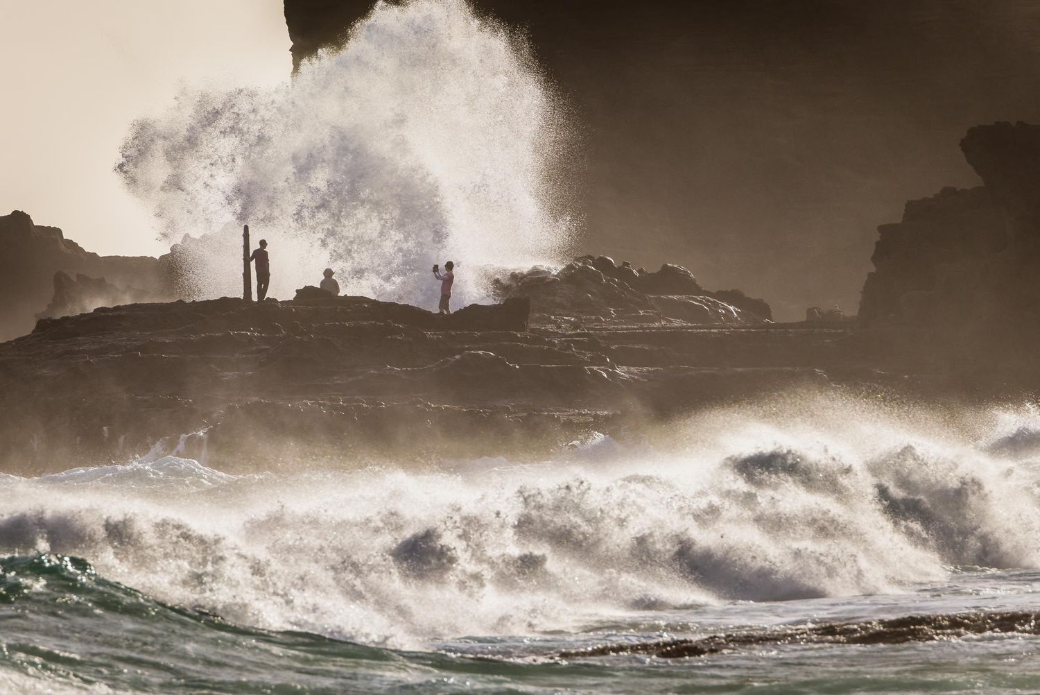 Hawaii, Oahu, Sandy Beach, Shorebreak