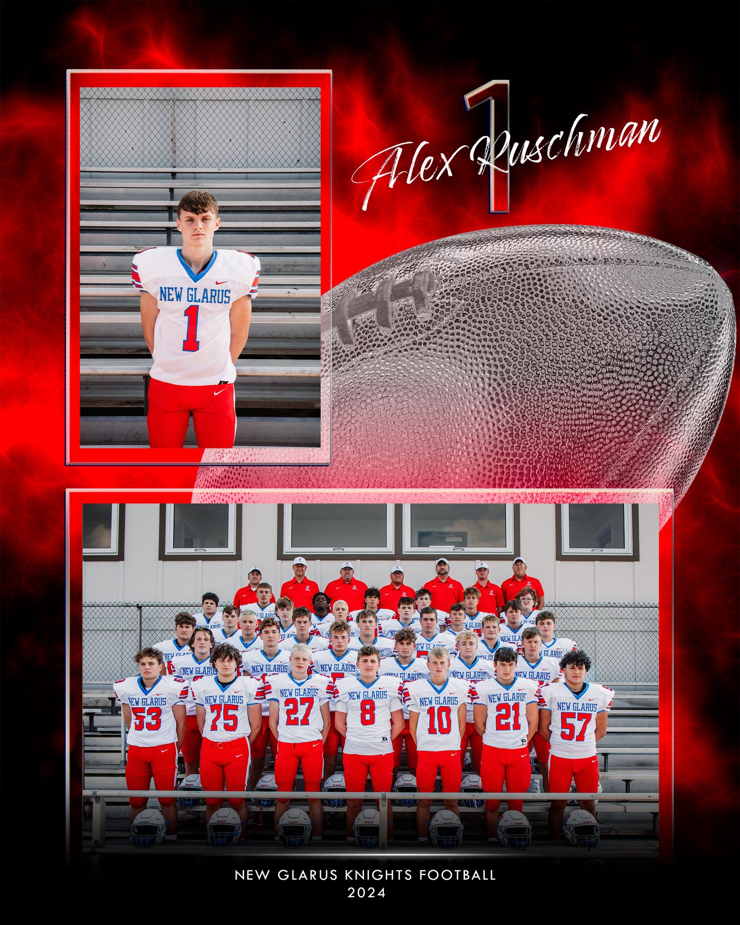 Sport Individual and Team Portrait on a Memory Mate