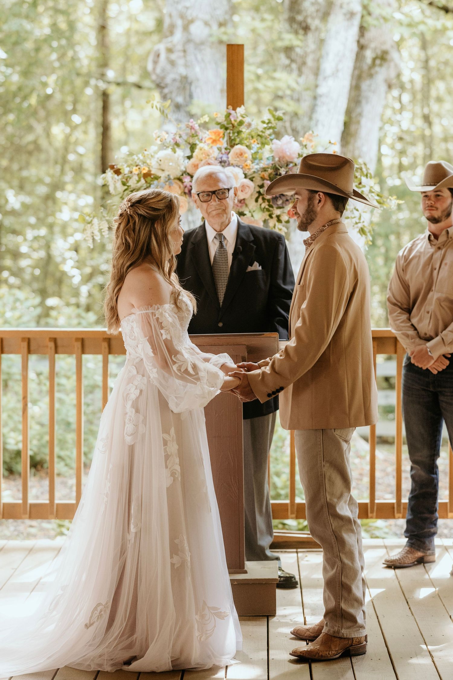 photograph of ceremony in franklin georgia