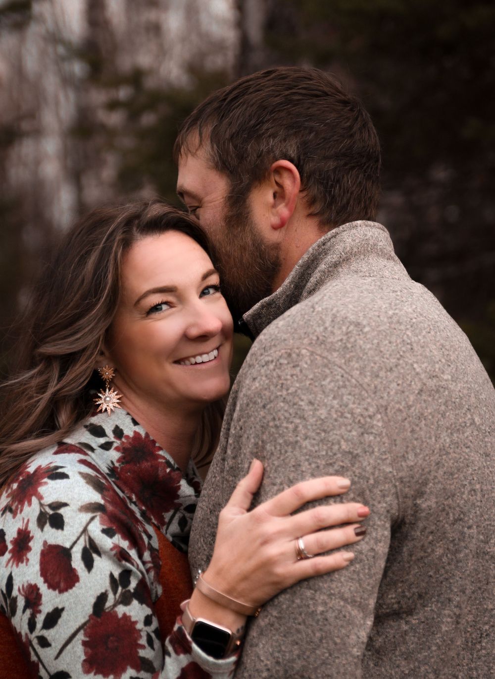 autumn couples portrait