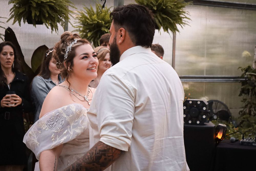 Photo of a couple first dance at their wedding