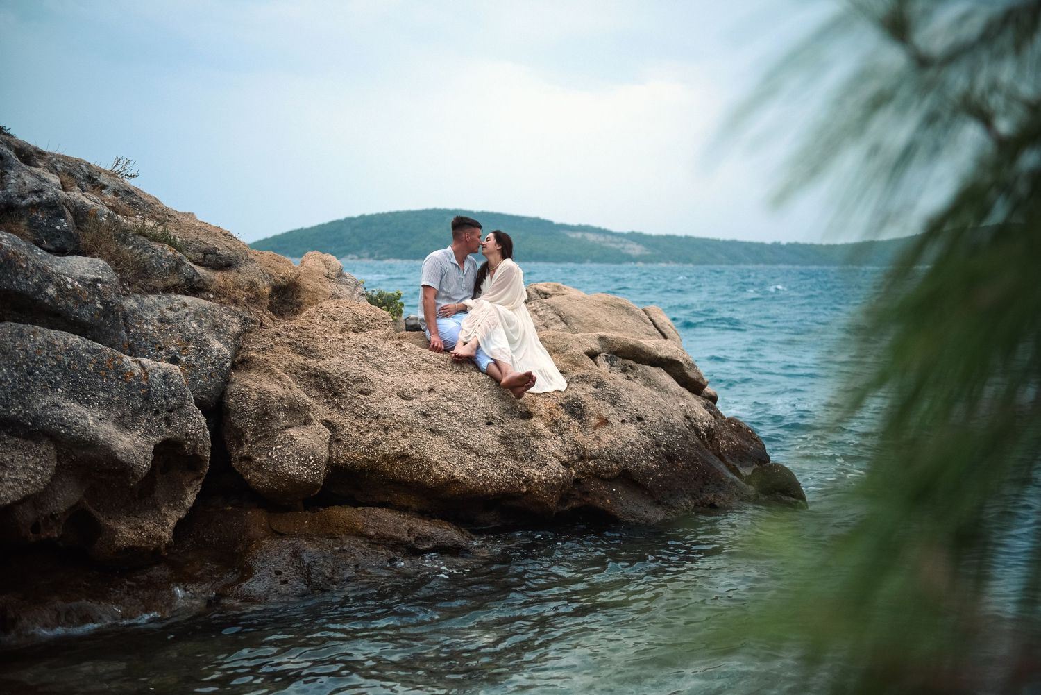 Beach elopement photography in Split, Croatia