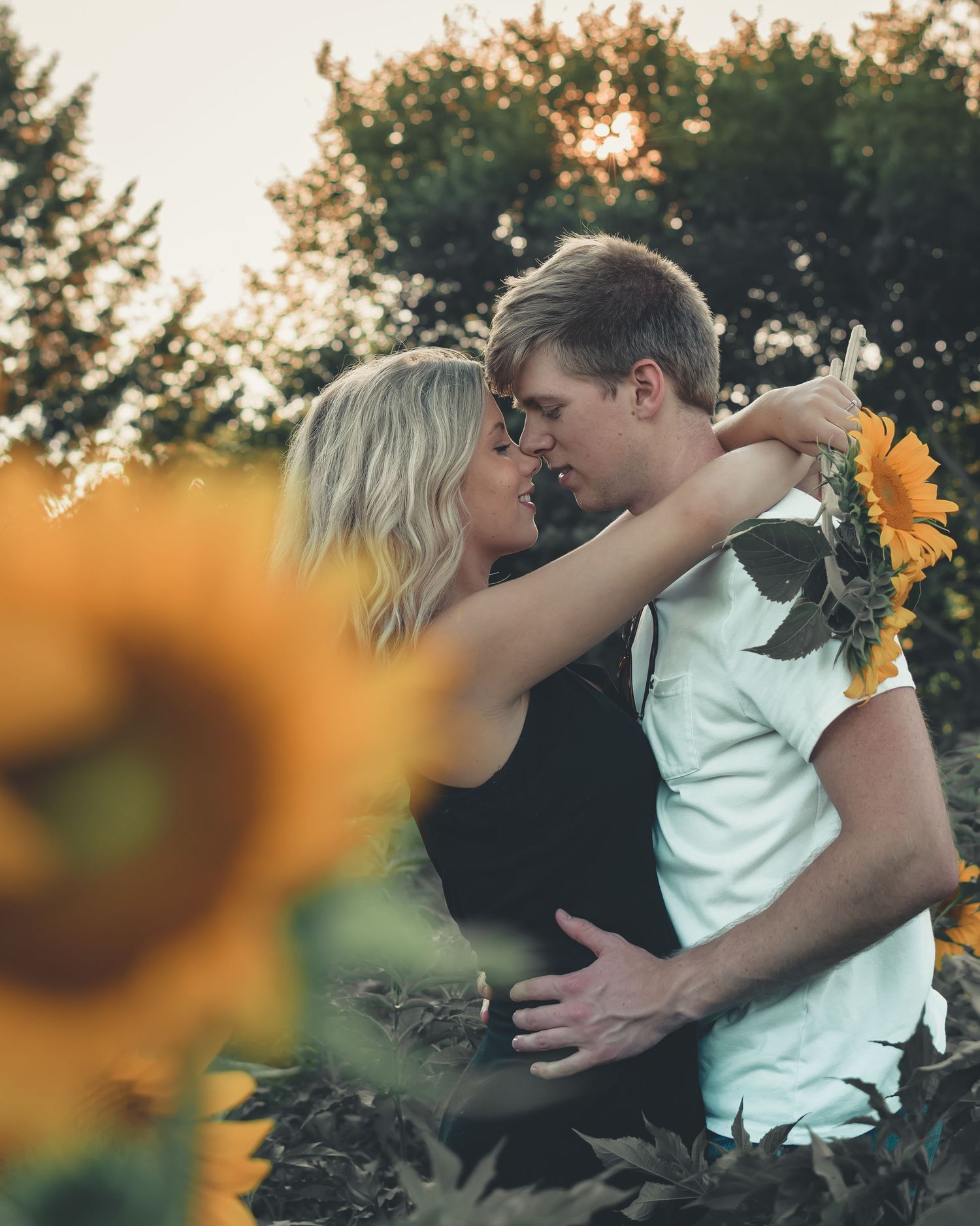 Sunflower couple session