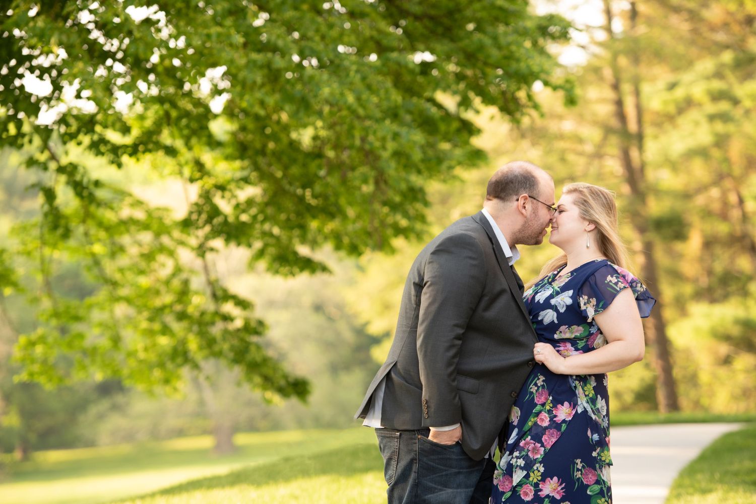 destination engagement portraits on the grounds of Lyndhurst Mansion in Tarrytown NY New York Leah Ramuglia Photography