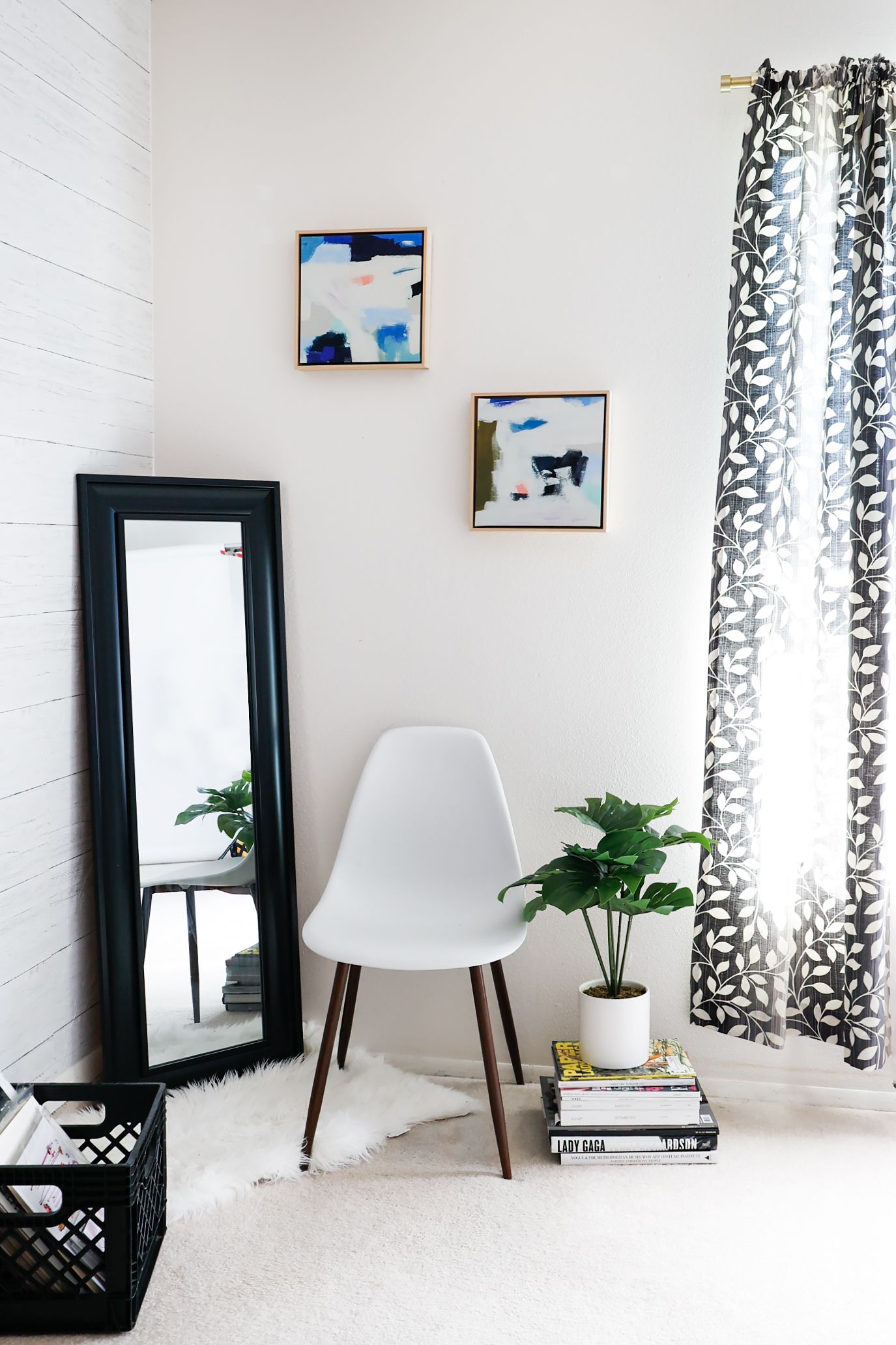 in-home studio bright lights natural space