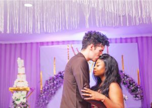 intimate wedding  moment