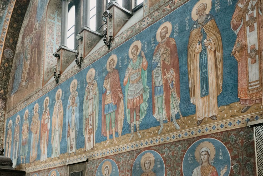професионално фото заснемане на свето кръщение в град софия - стени на църква