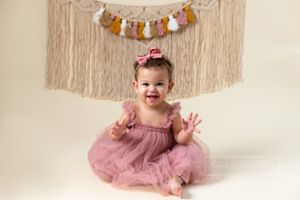 boho portrait session, first birthday boho session