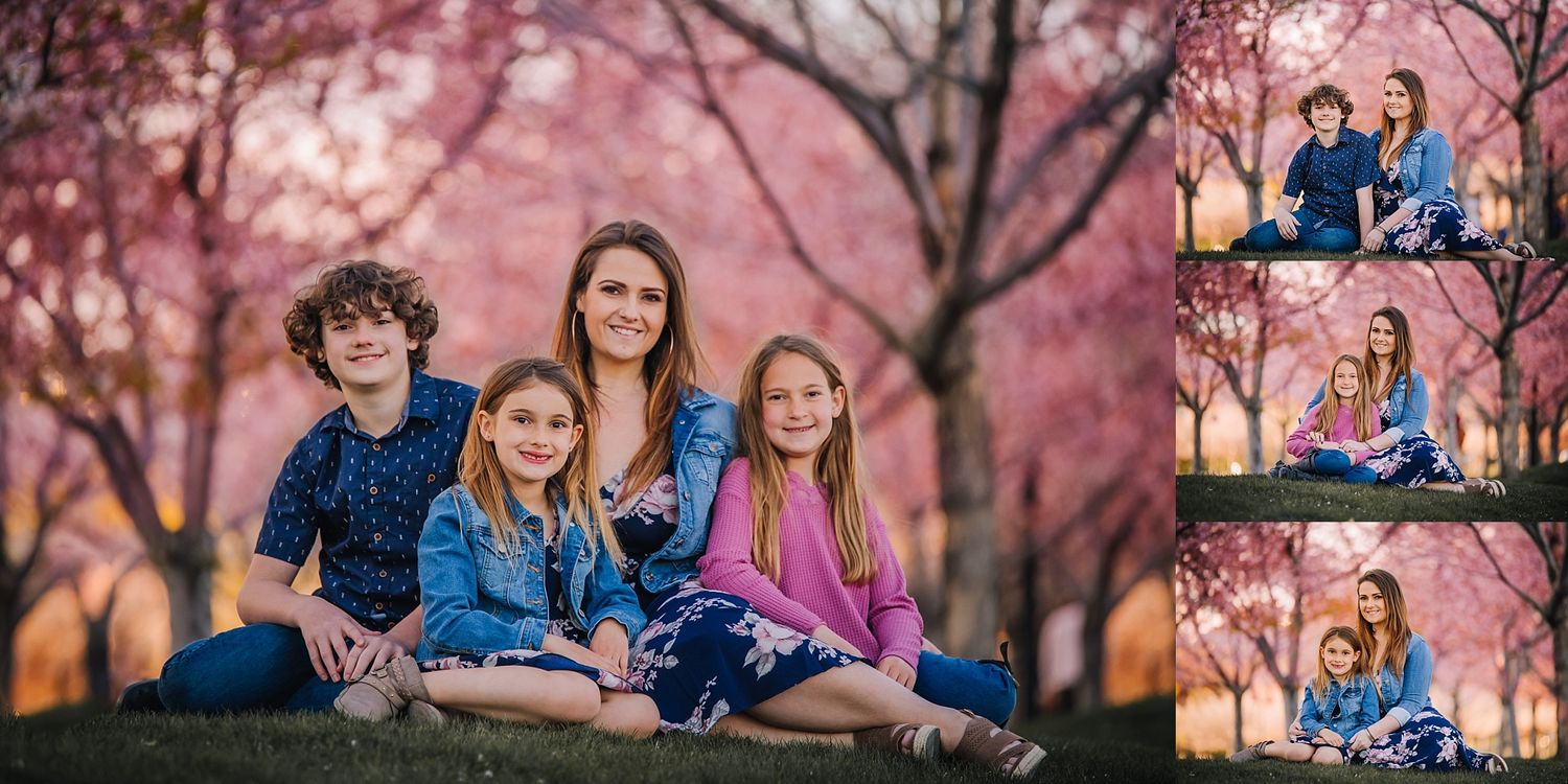 Utah State Capitol Blossoms Family Session
