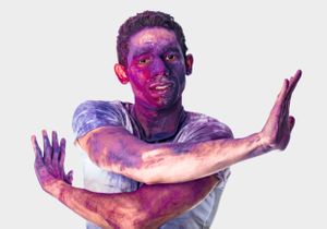 purple, dancer, flexible, moving,