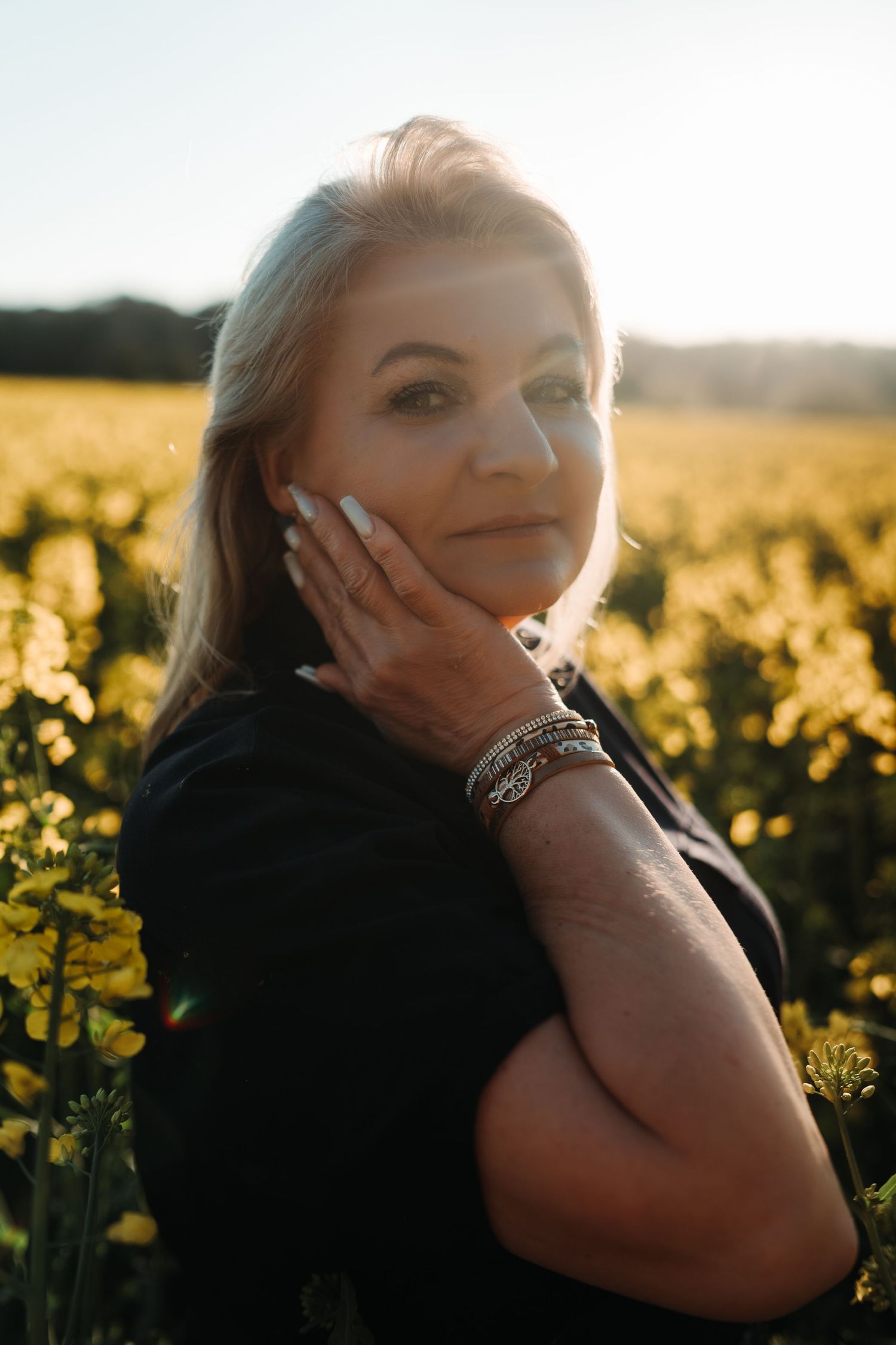 photoshoot for a mature woman