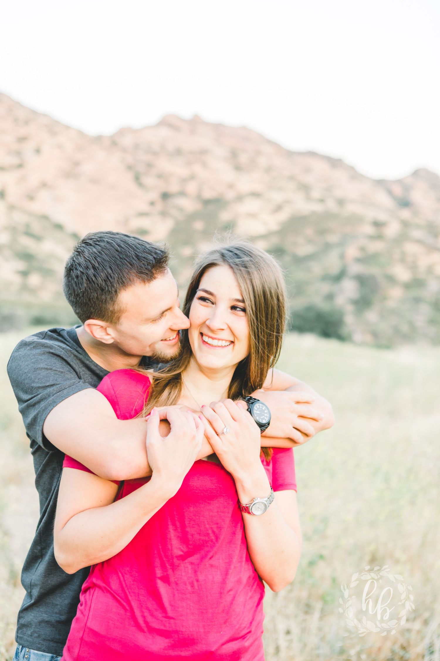 open field camarillo engagement photos