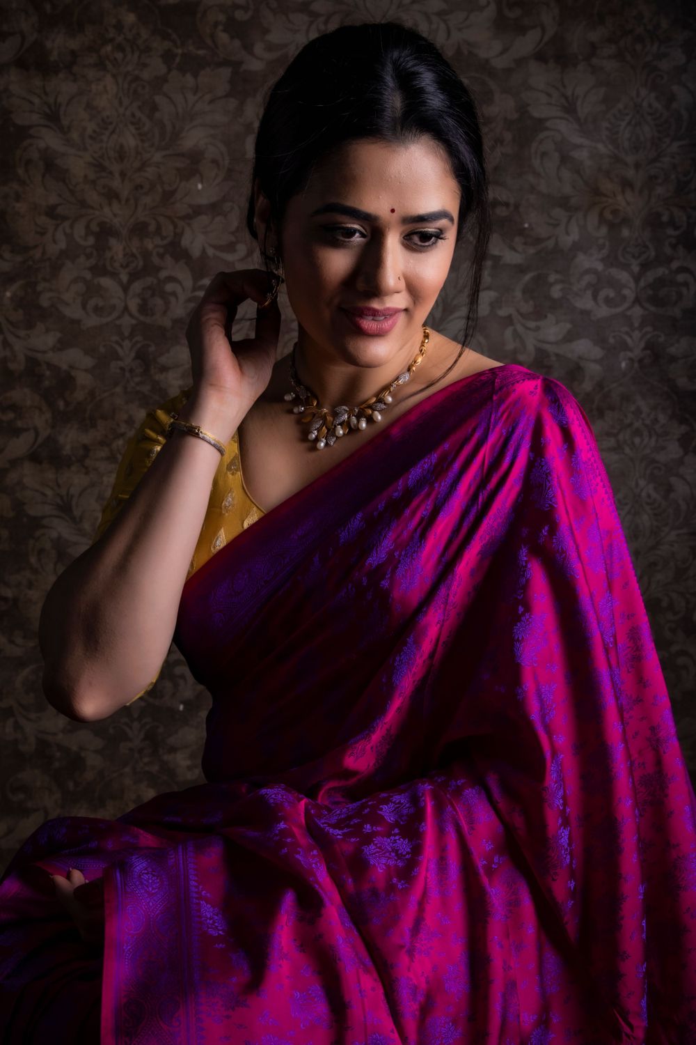 fashion girijaoak portraits saree