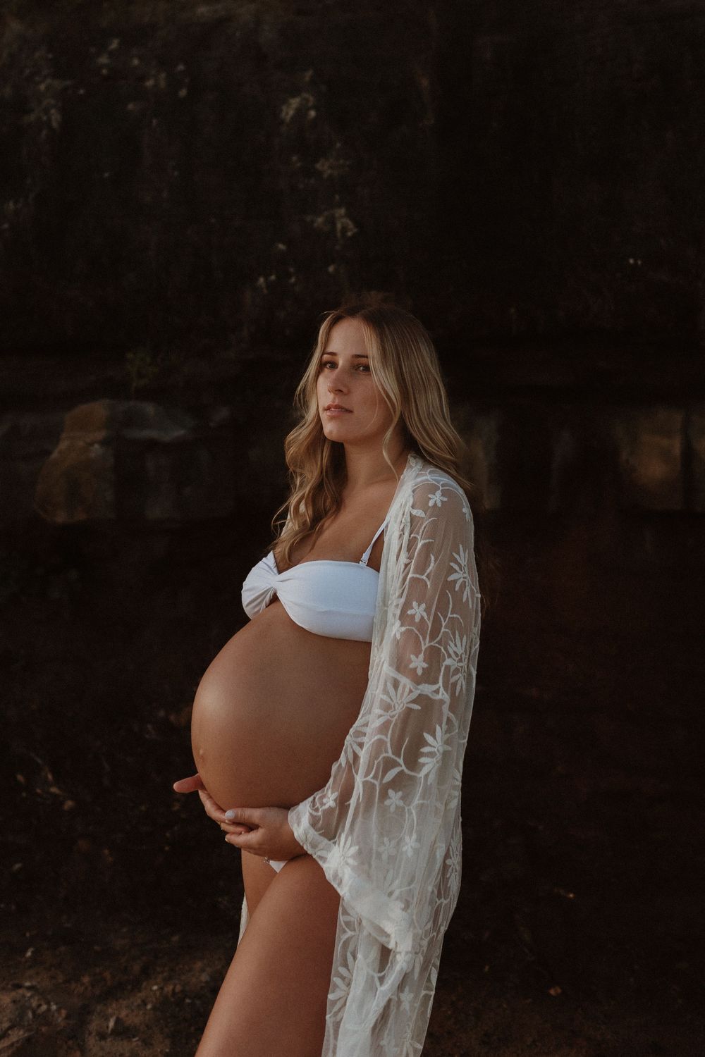 Beach Maternity Session, Newcastle Australia