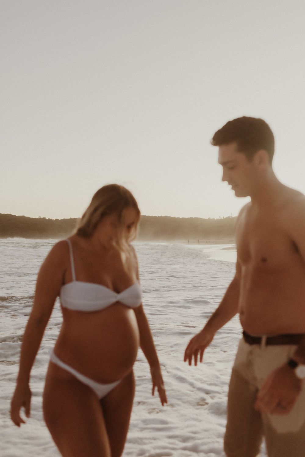 Beach Maternity Session, Newcastle Australia