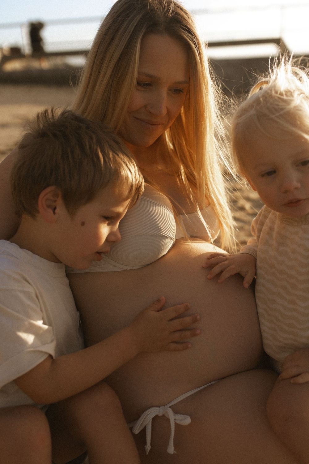 Beach Maternity Session, Newcastle Australia