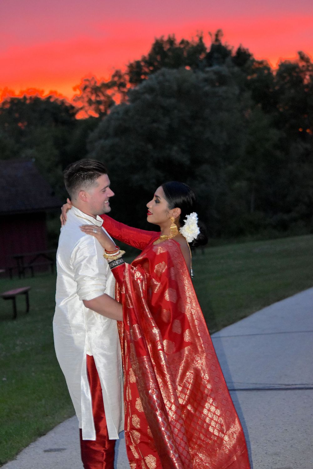 Romantic couple’s portrait in Milwaukee, captured by Florentina Marie Photography.